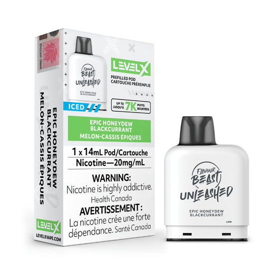 Flavour Beast Unleashed Level X Pods - Epic Honeydey Blackcurrant (1x14mL) (6903044014135)