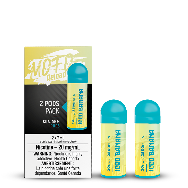 Mofo Reload Pods - Iced Banana (2x7mL) (6711760781367)