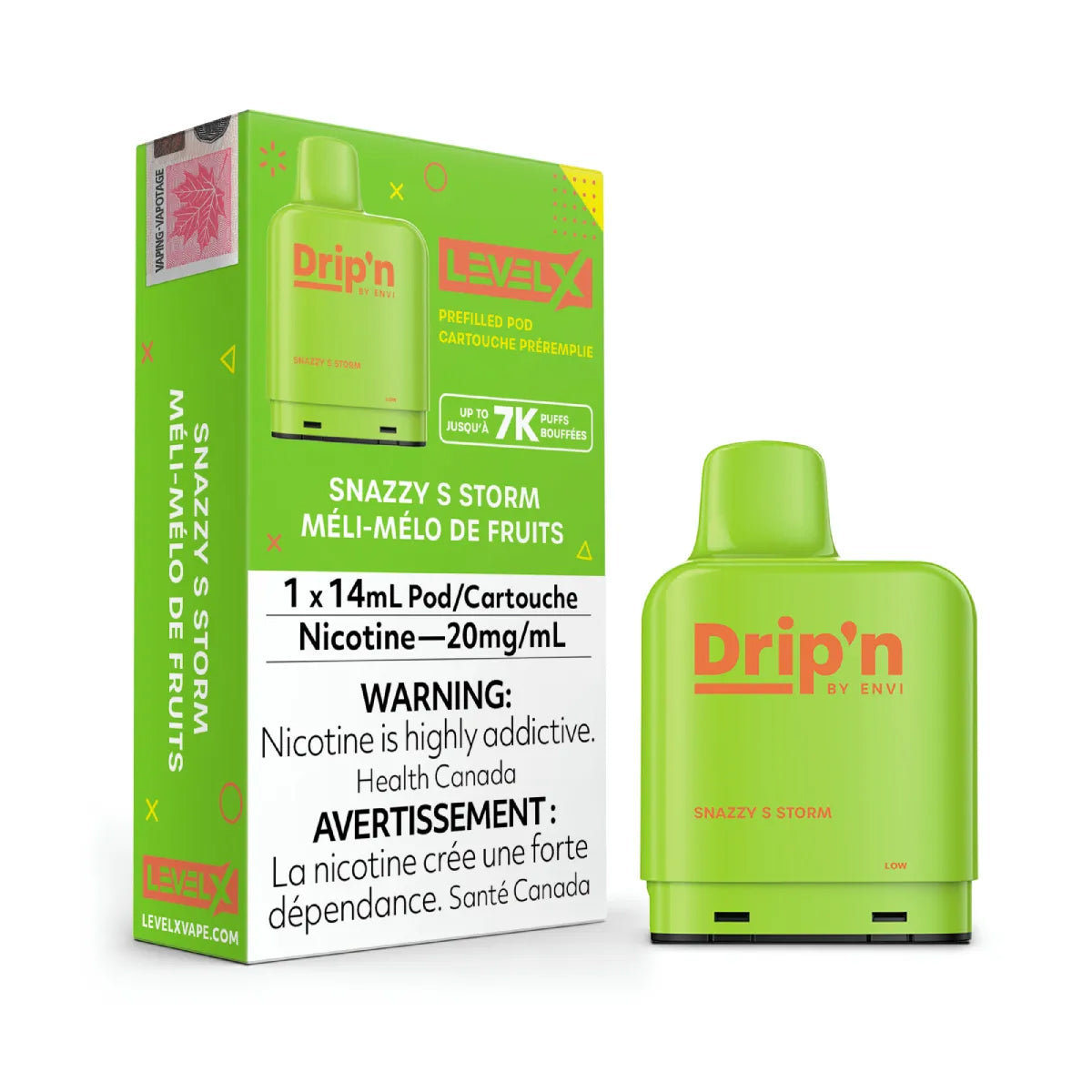 Envi Drip'n Level X Pods - Snazzy S Storm(14mL) (6875994128439)
