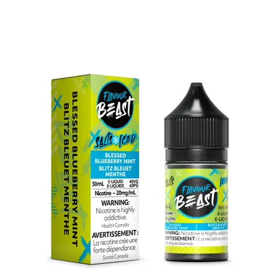 Flavour Beast Salt - Blessed Blueberry Mint Iced (30mL) (6875956641847)