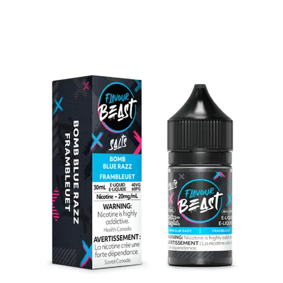 Flavour Beast Salt - Bomb Blue Razz (30mL) (6875956903991)
