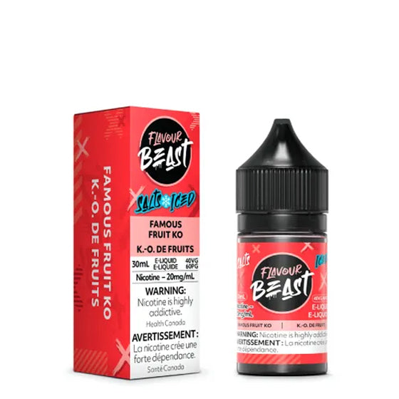 Flavour Beast Salt - Famous Fruit KO Iced (30mL) (6875957592119)