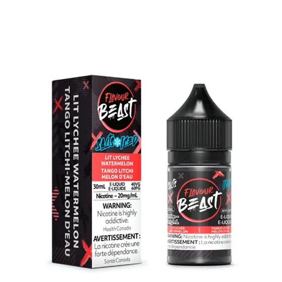Flavour Beast Salt - Lit Lychee Watermelon Iced  (30mL) (6875958050871)