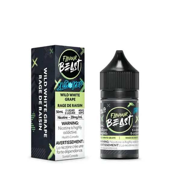 Flavour Beast Salt - Wild White Grape Iced (30mL) (6875959459895)