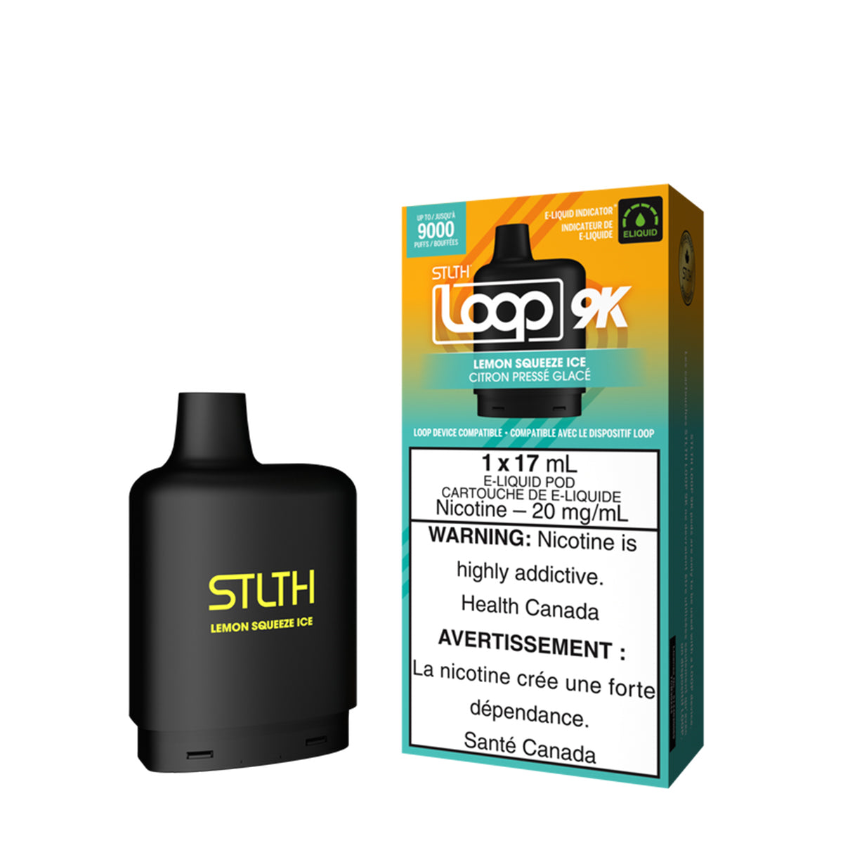 Stlth Loop 9k - Lemon Squeeze Ice (1x17mL) (6965305835575)