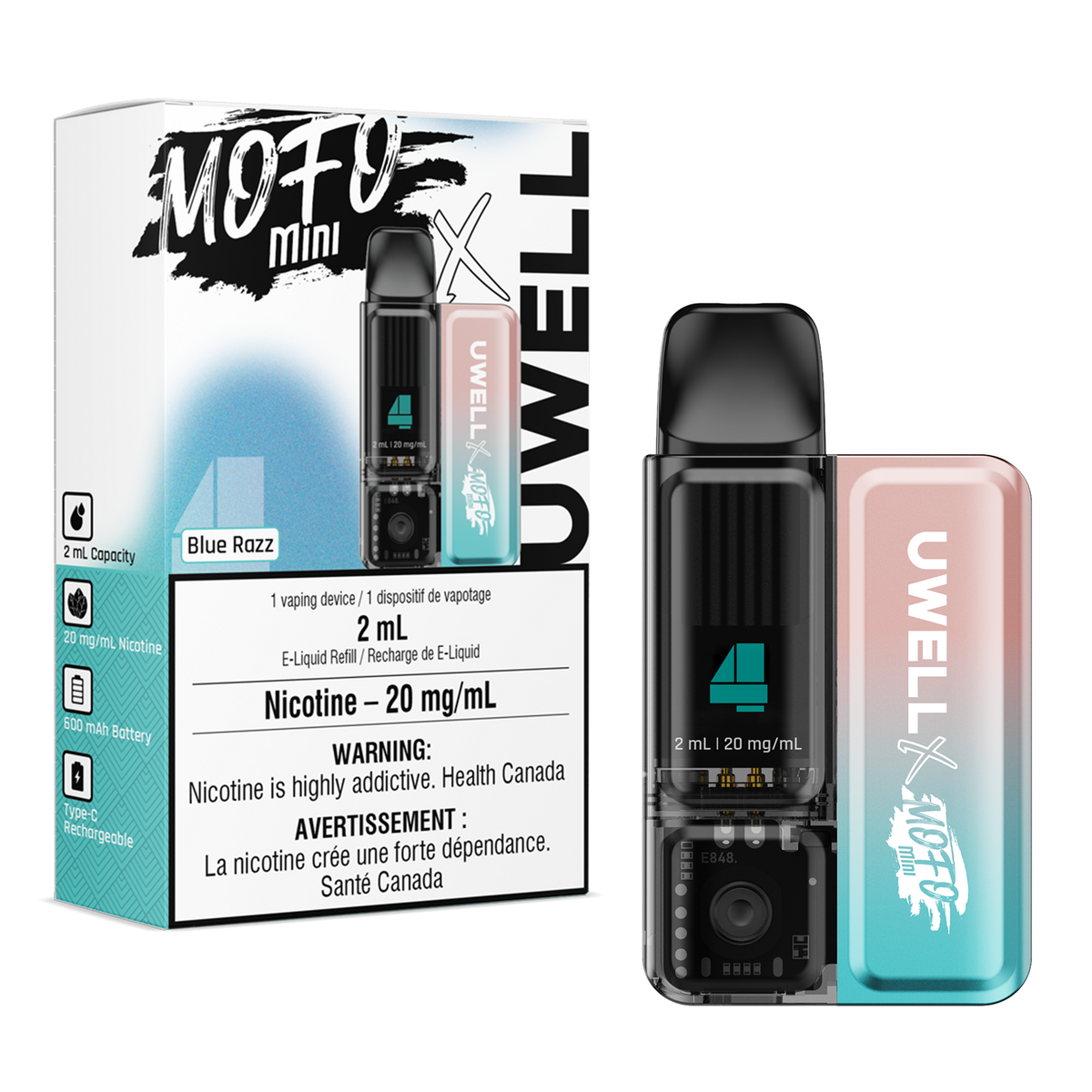 MOFO X MINI KIT BLUE RAZZ 2ML 20MG