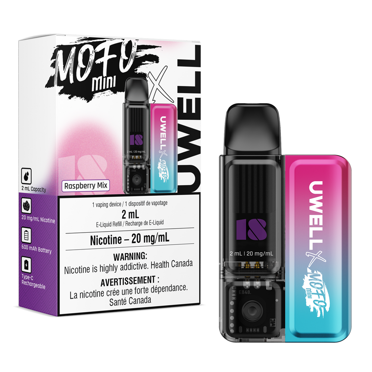 MOFO X MINI KIT RASPBERRY MIX 2ML 20MG