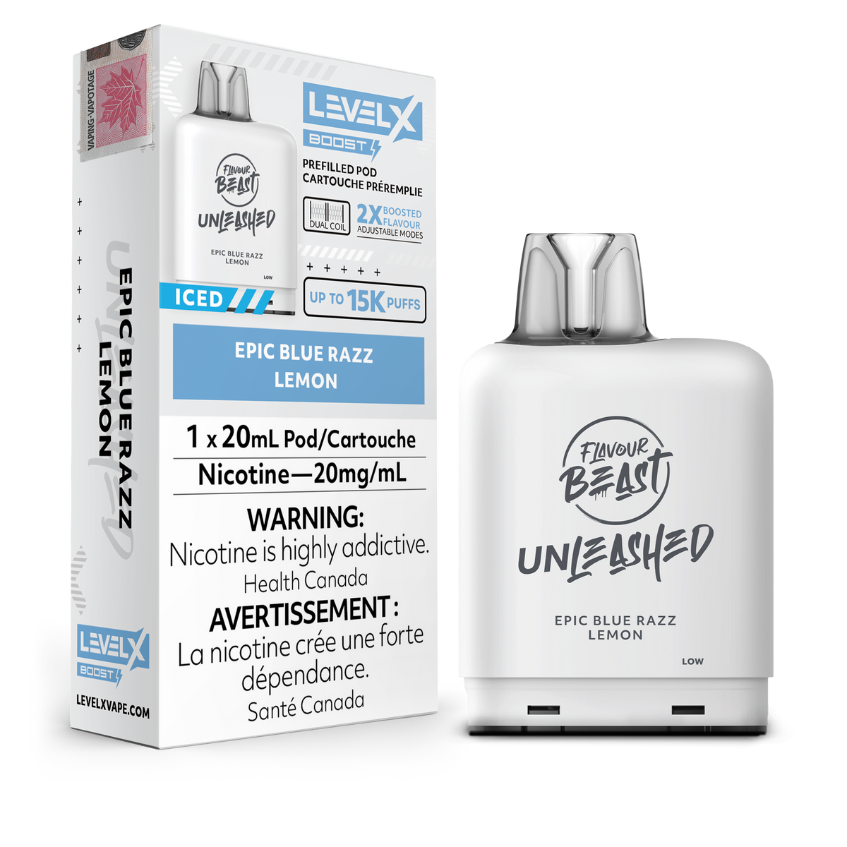 Level X FB Boost Unleashed - Epic Blue Razz Lemon (20mL)