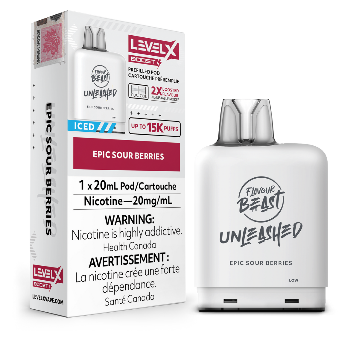 Level X FB Boost Unleashed - Epic Sour Berries (20mL)