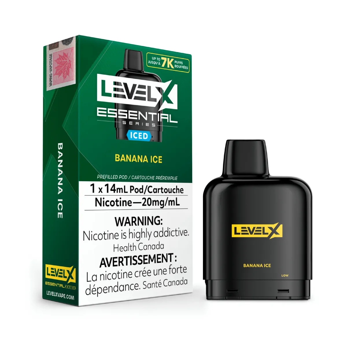 Level X Essential - Banana Ice (14mL) (6921450324023)