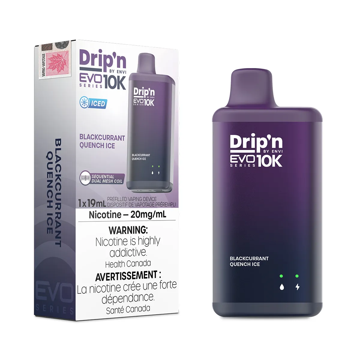 Envi Drip'n Evo 10k - Blackcurrant Quench Ice (19mL) (6921721774135)