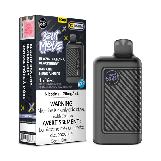 Flavour Beast Mode 8k - Blazin Banana Blackberry Iced (16mL) (6900165345335)