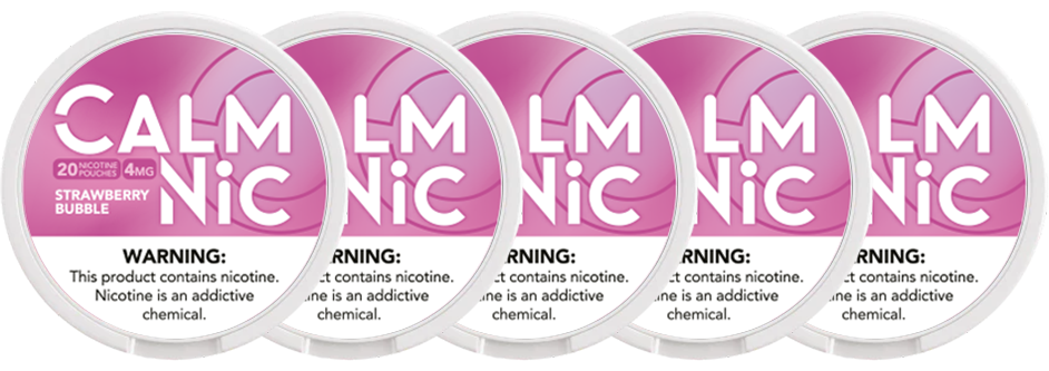 Calm Nic Pouch - Strawberry Bubble (20Pcs)