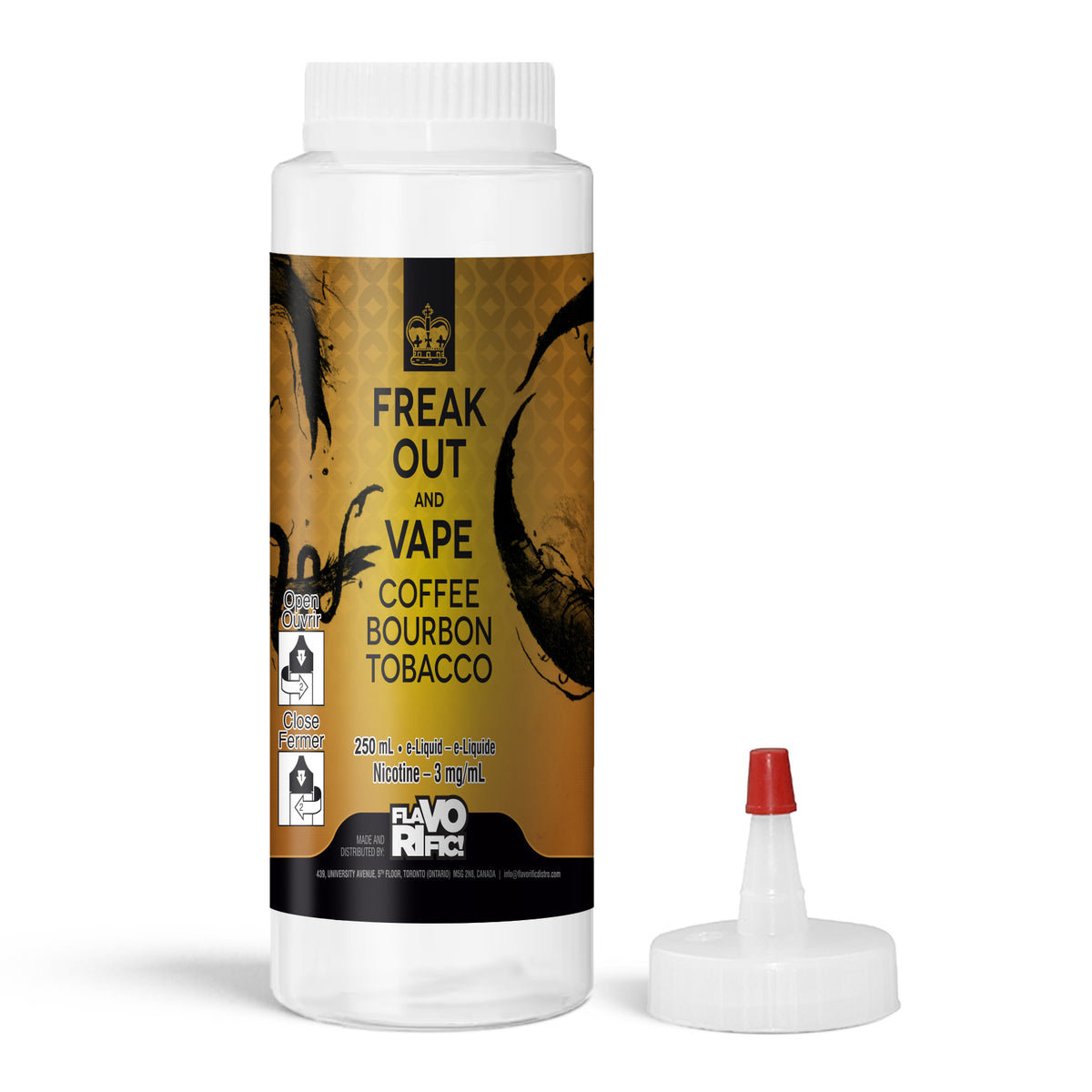 Freak Out And Vape - Coffee Bourbon Tobacco (250mL) (6871847764023)