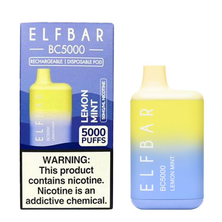 Elf Bar BC5000 - Lemon Mint (13mL) (6870984163383)