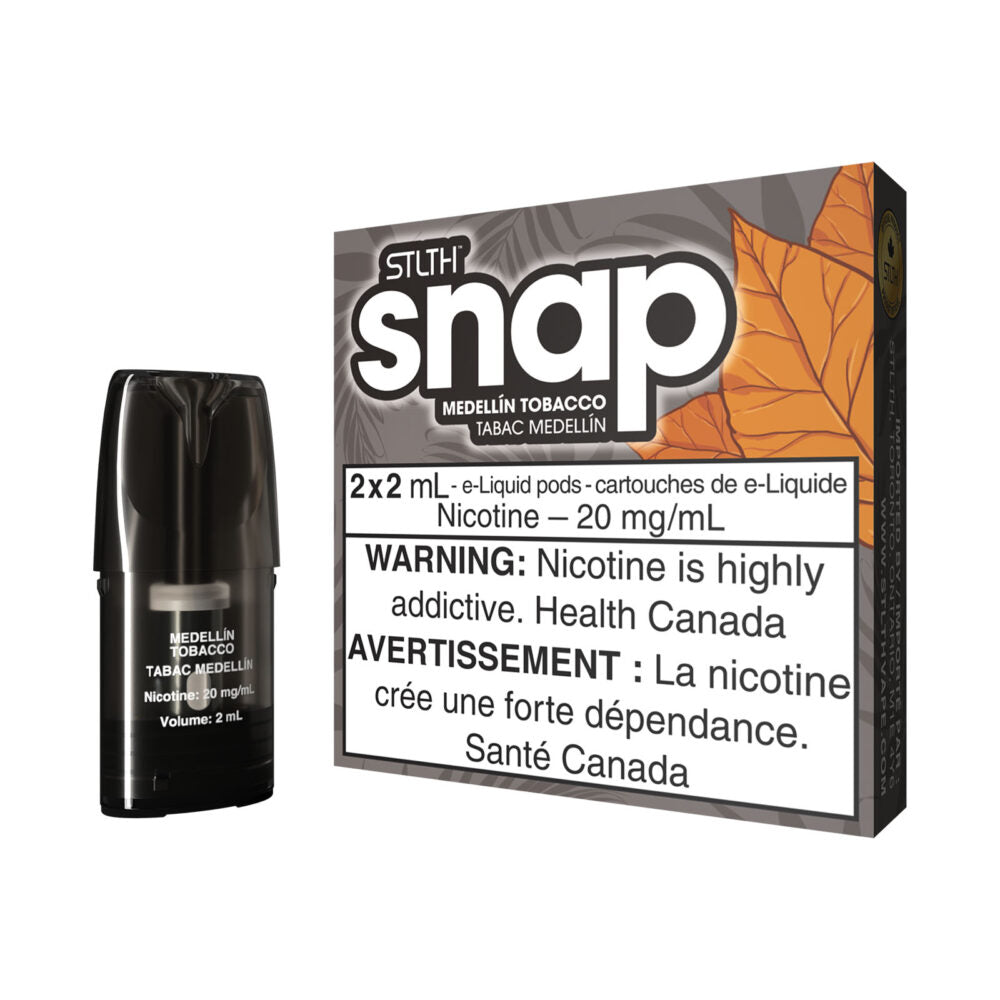 STLTH Snap Pods - Medellin Tobacco (2x2mL) (6891657691191)