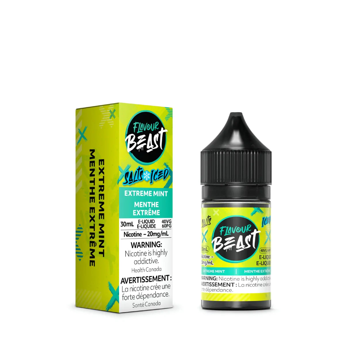 Flavour Beast Salt - Extreme Mint Iced (30mL) (6985819881527)
