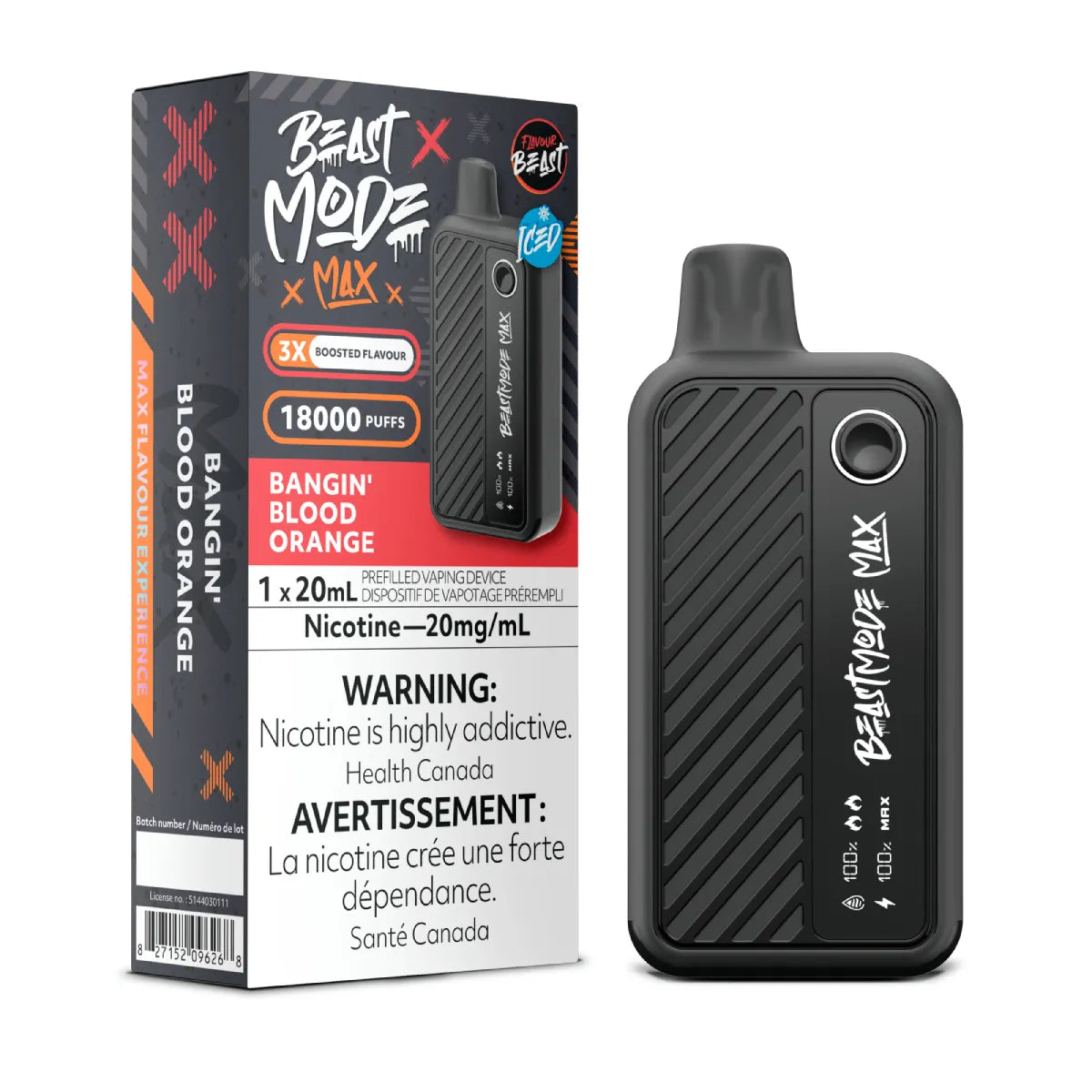 Flavour Beast Mode Max - Bangin' Blood Orange Iced (20mL)
