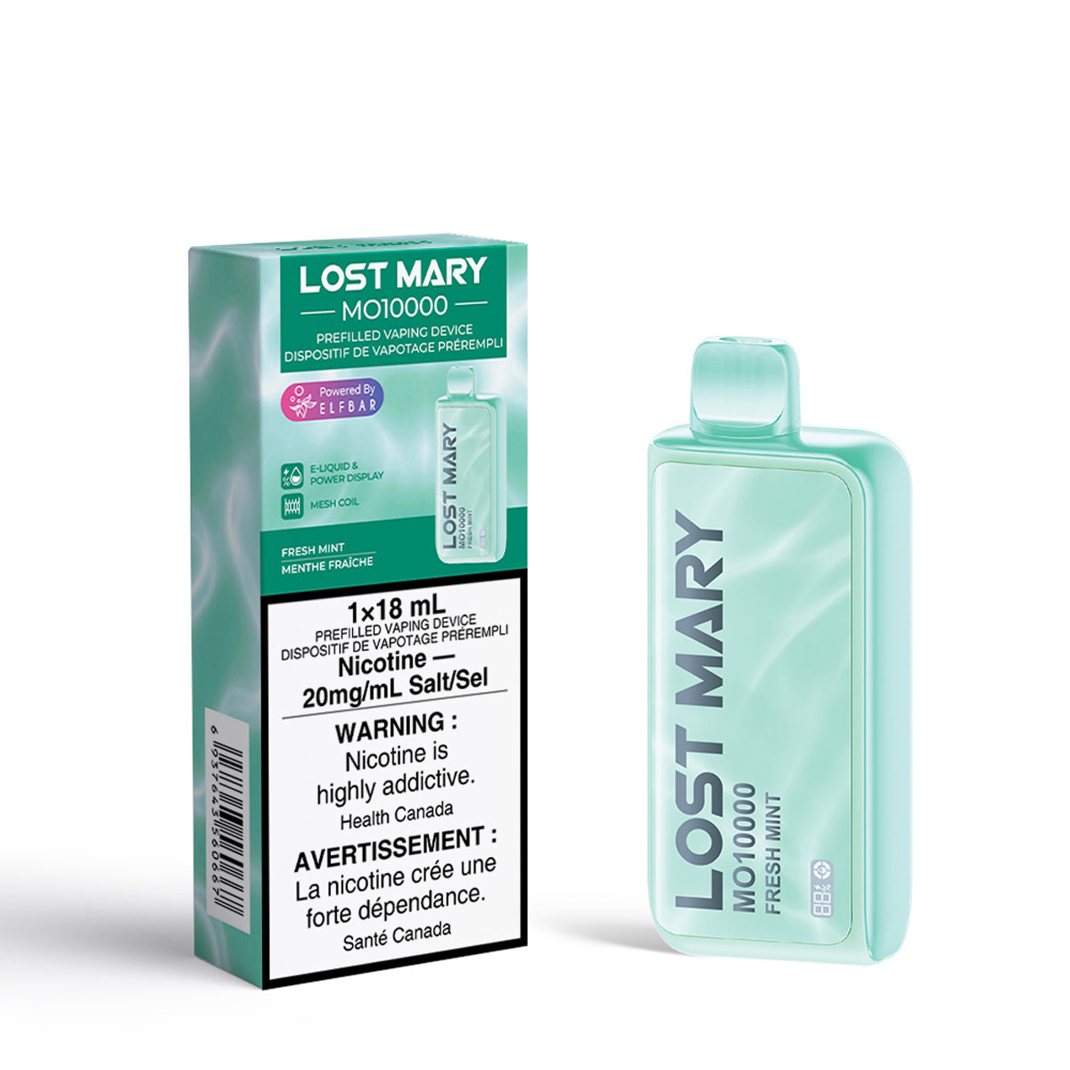 Lost Mary Mo10000 - Fresh Mint (18mL) (6921722003511)