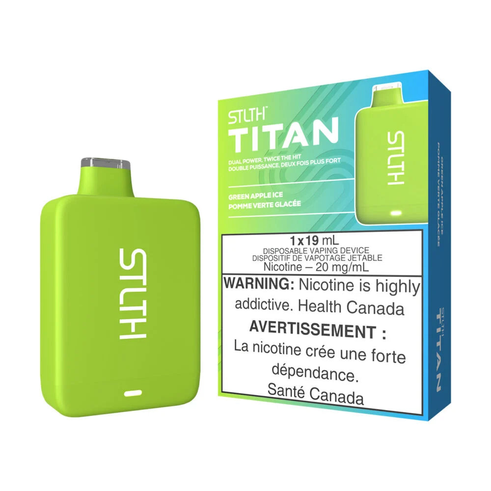 Stlth Titan - Green Apple Ice (19mL) (6891652612151)