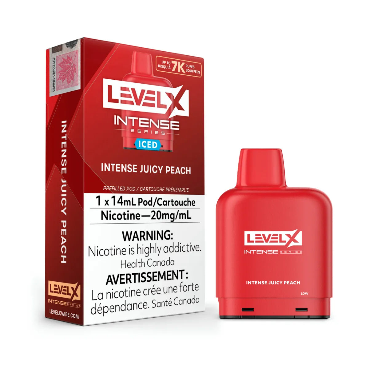 Level X Intense - Juicy Peach Ice (14mL) (6934869803063)