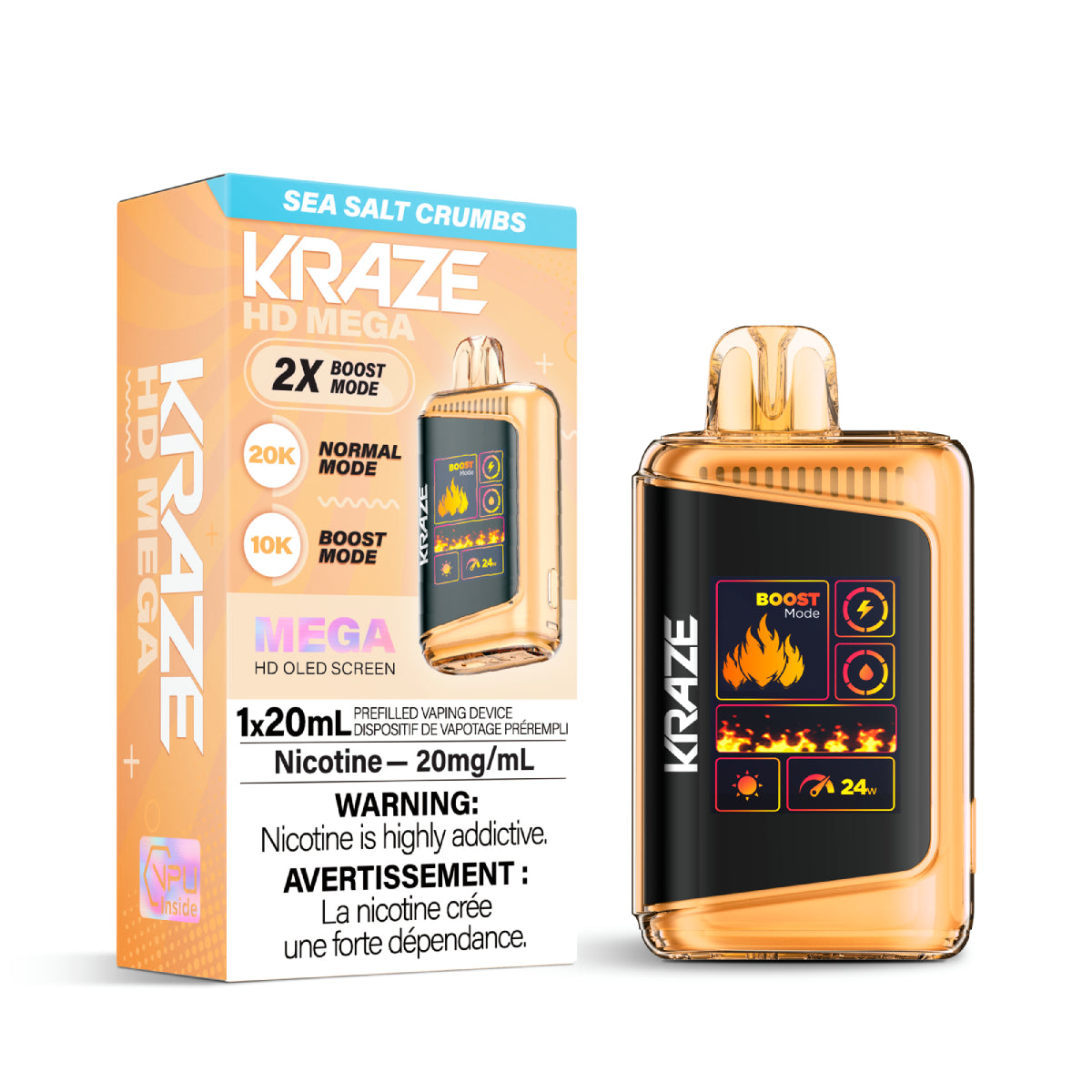 Kraze Hd Mega - Sea Salt Crumbs (20mL)