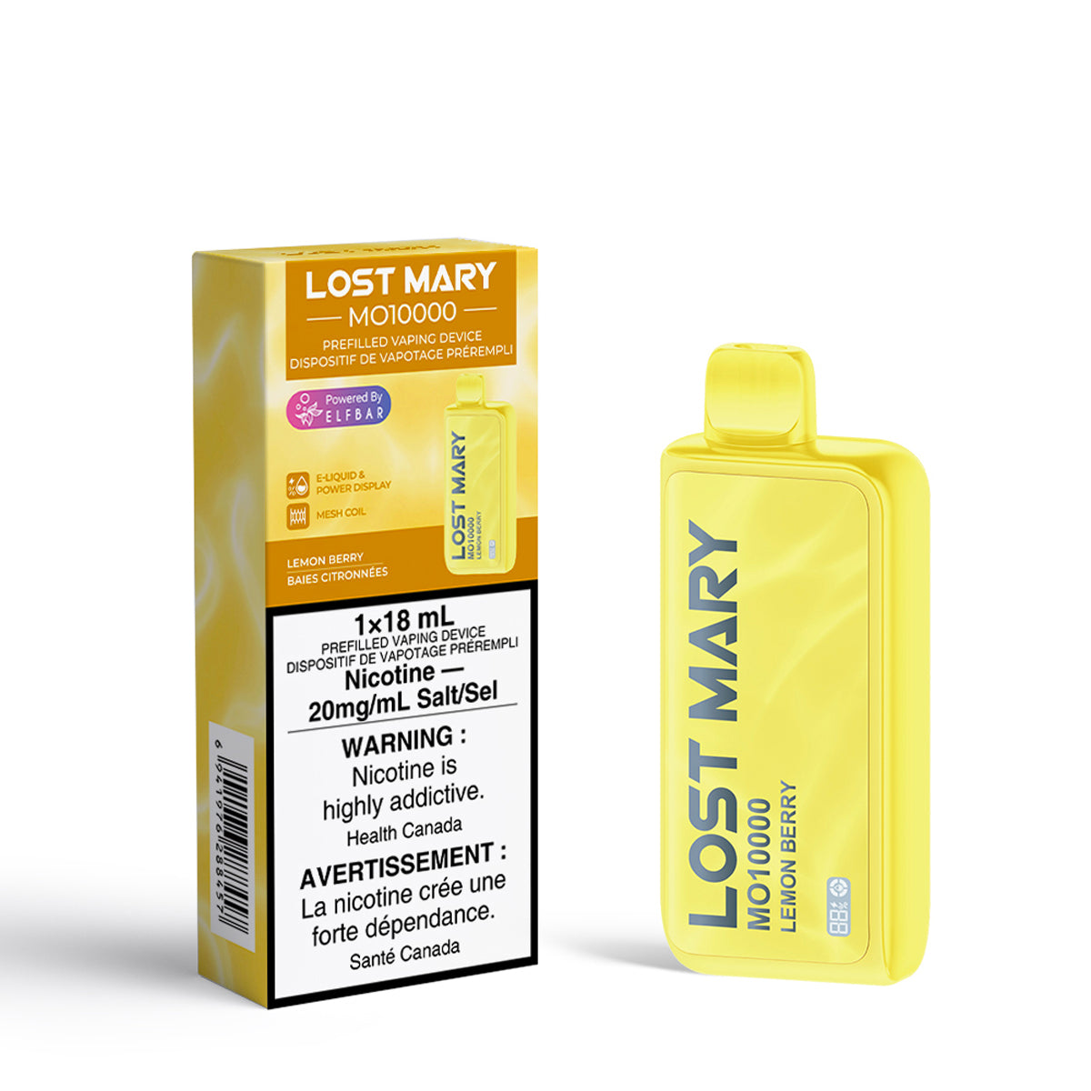 Lost Mary Mo10000 - Lemon Berry (18mL) (6921722134583)