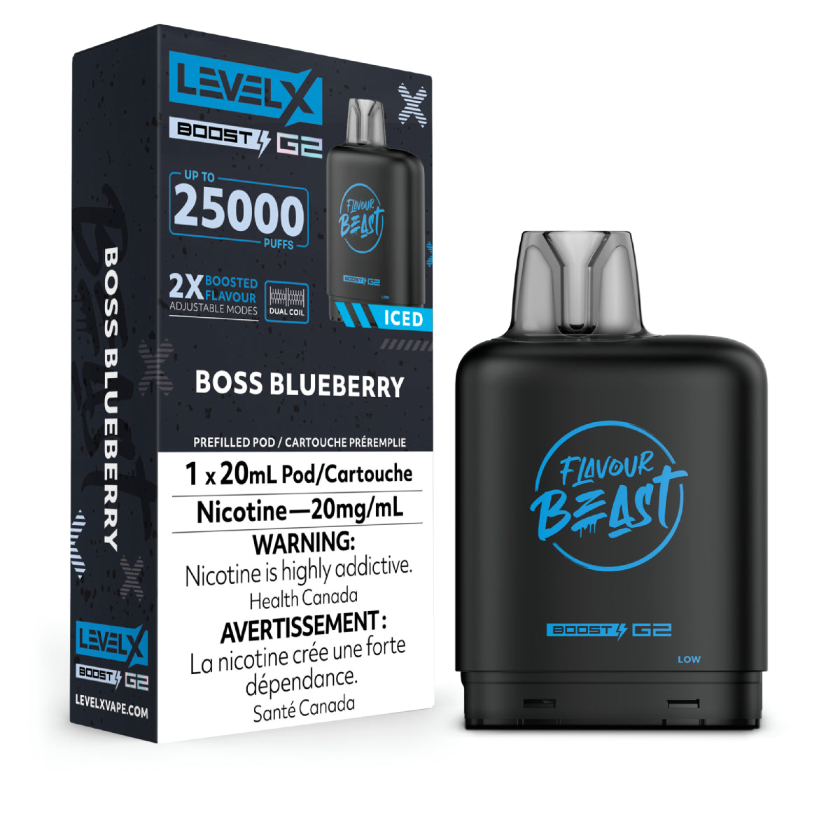 Level X FB Boost G2 - Boss Blueberry Iced (20mL)