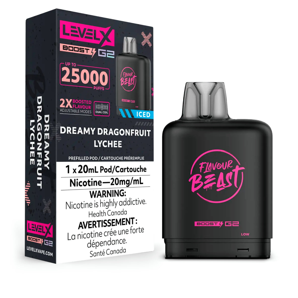 Level X FB Boost G2 - Dreamy Dragonfruit Lychee Iced (20mL)