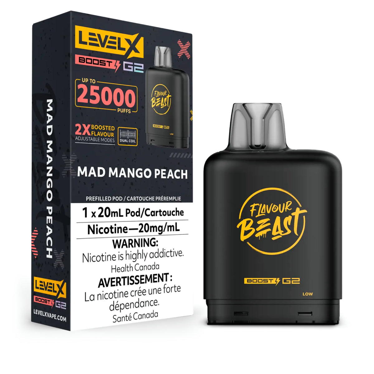 Level X FB Boost G2 - Mad Mango Peach (20mL)