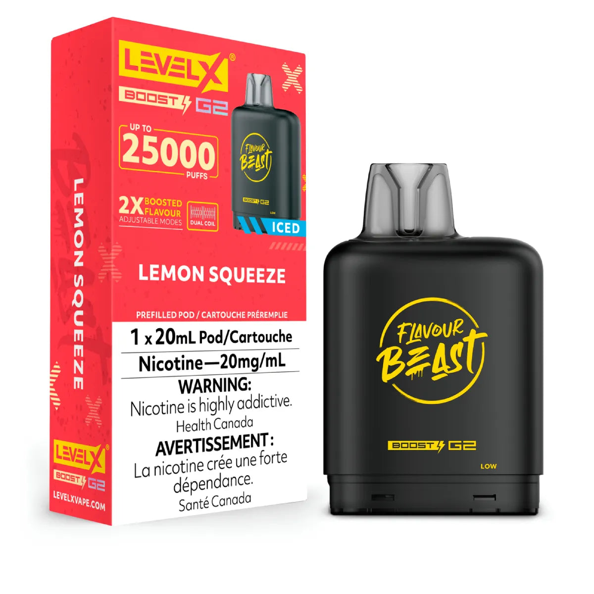 Level X FB Boost G2 - Lemon Squeeze Iced (20mL)