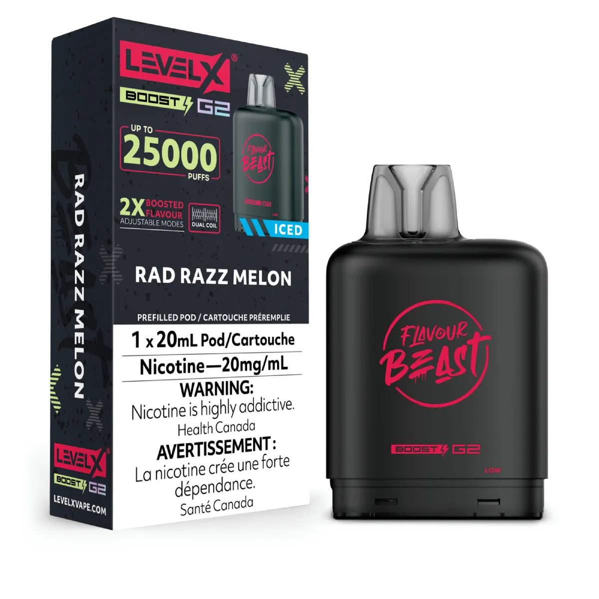 Level X FB Boost G2 - Rad Razz Melon Iced (20mL)