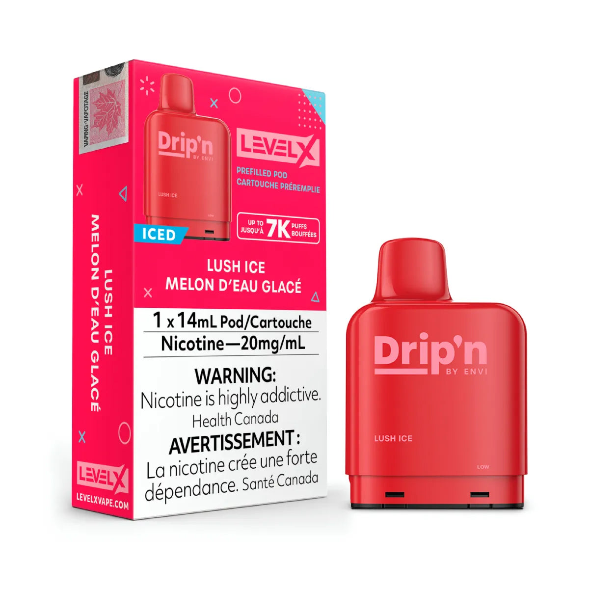 Envi Drip'n Level X Pods - Lush Ice (14mL) (6875980005431)
