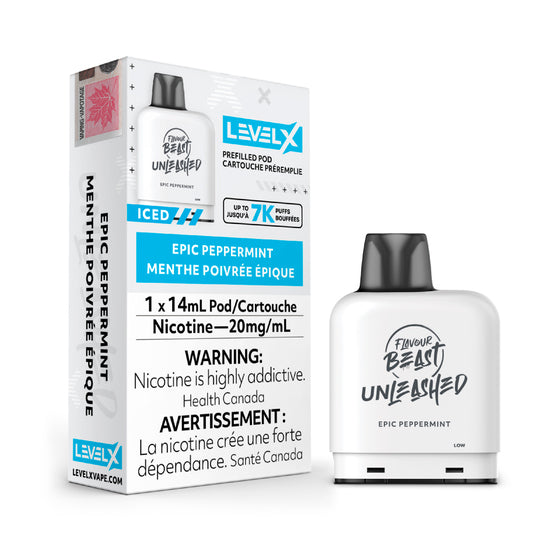 Flavour Beast Unleashed Level X Pods - Peppermint (1x14mL) (6900324859959)