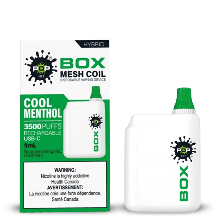 Pop Hit Box 3500 - Cool Menthol (9mL) (6871007658039)