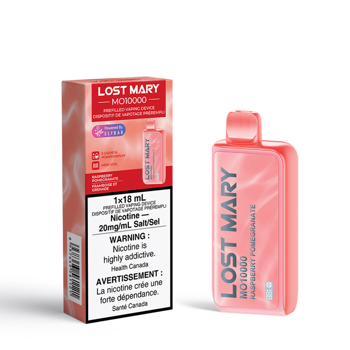Lost Mary Mo10000 - Raspberry Pomegranate (18mL) (6921722036279)