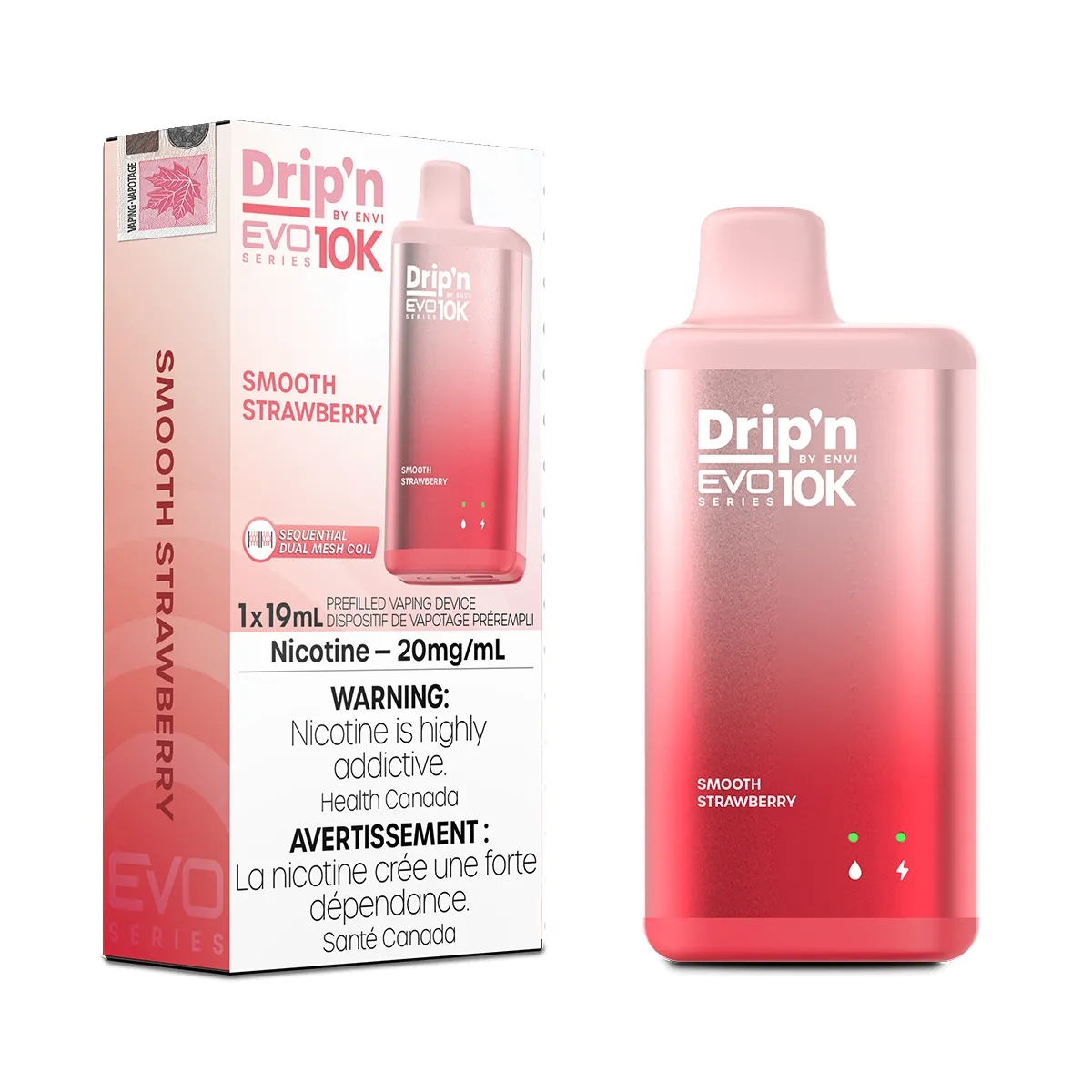 Envi Drip'n Evo 10k - Smooth Strawberry (19mL) (6921721741367)