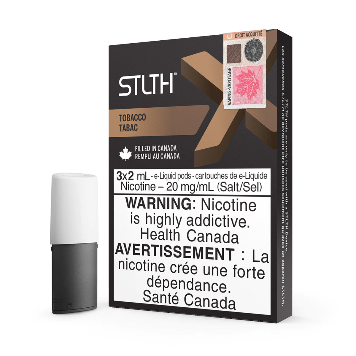 STLTH X Pods - Tobacco (3x2mL) (6971325546551)