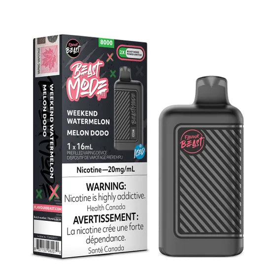 Flavour Beast Mode 8k - Weekend Watermelon Iced (16mL) (6900178944055)