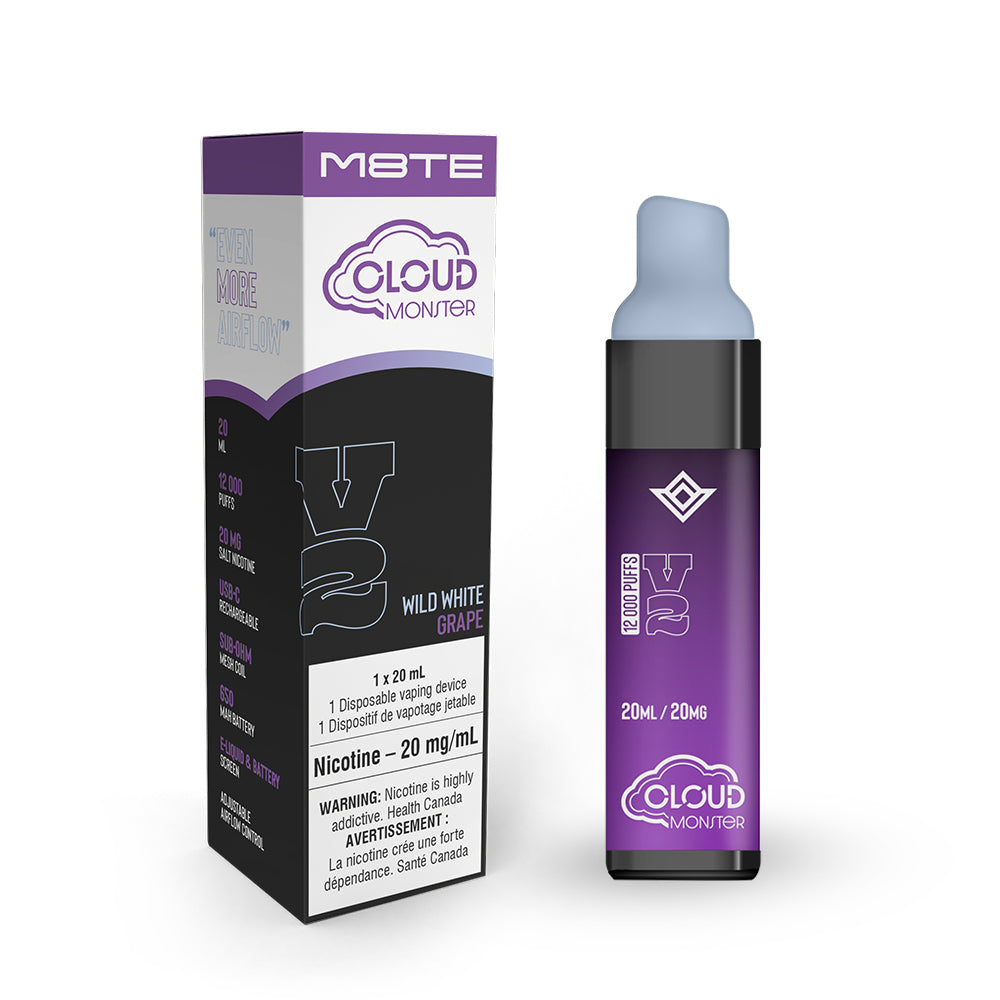M8te Cloud Monster V2 - Wild White Grape (20mL) (6933838659639)