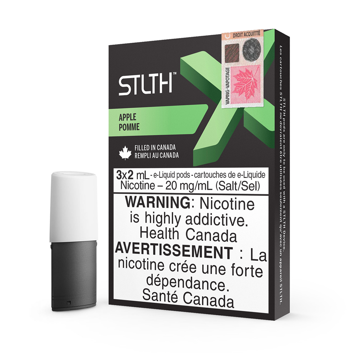 STLTH X Pods - Apple (3x2mL) (6676489633847)