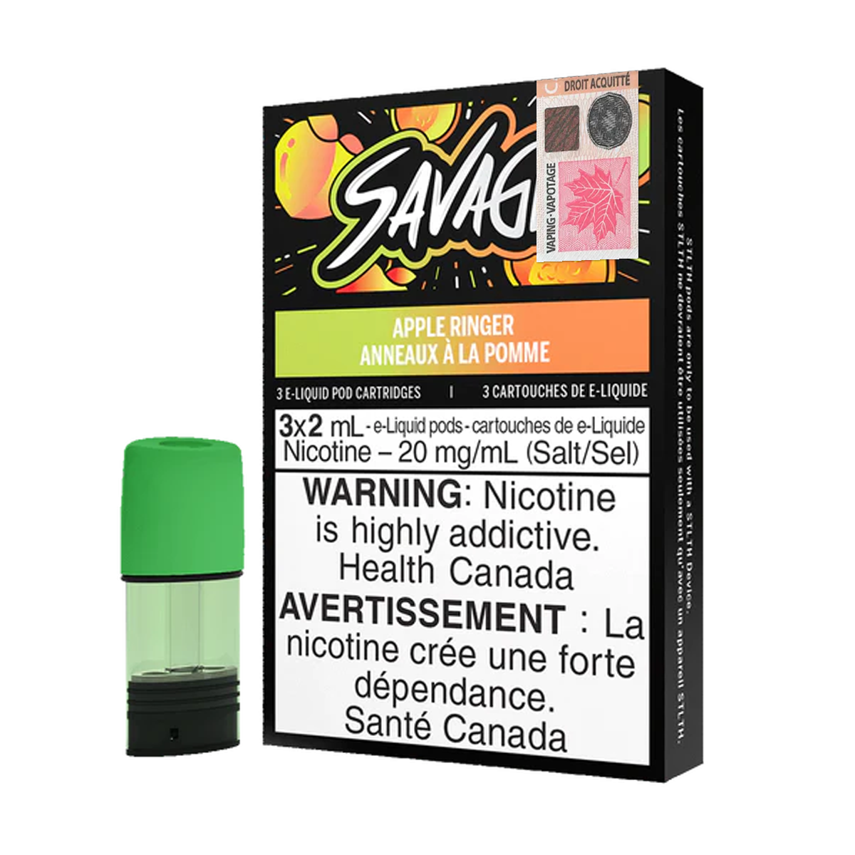 Savage STLTH Pods - Apple Ringer (3x2mL) (6556834529335)