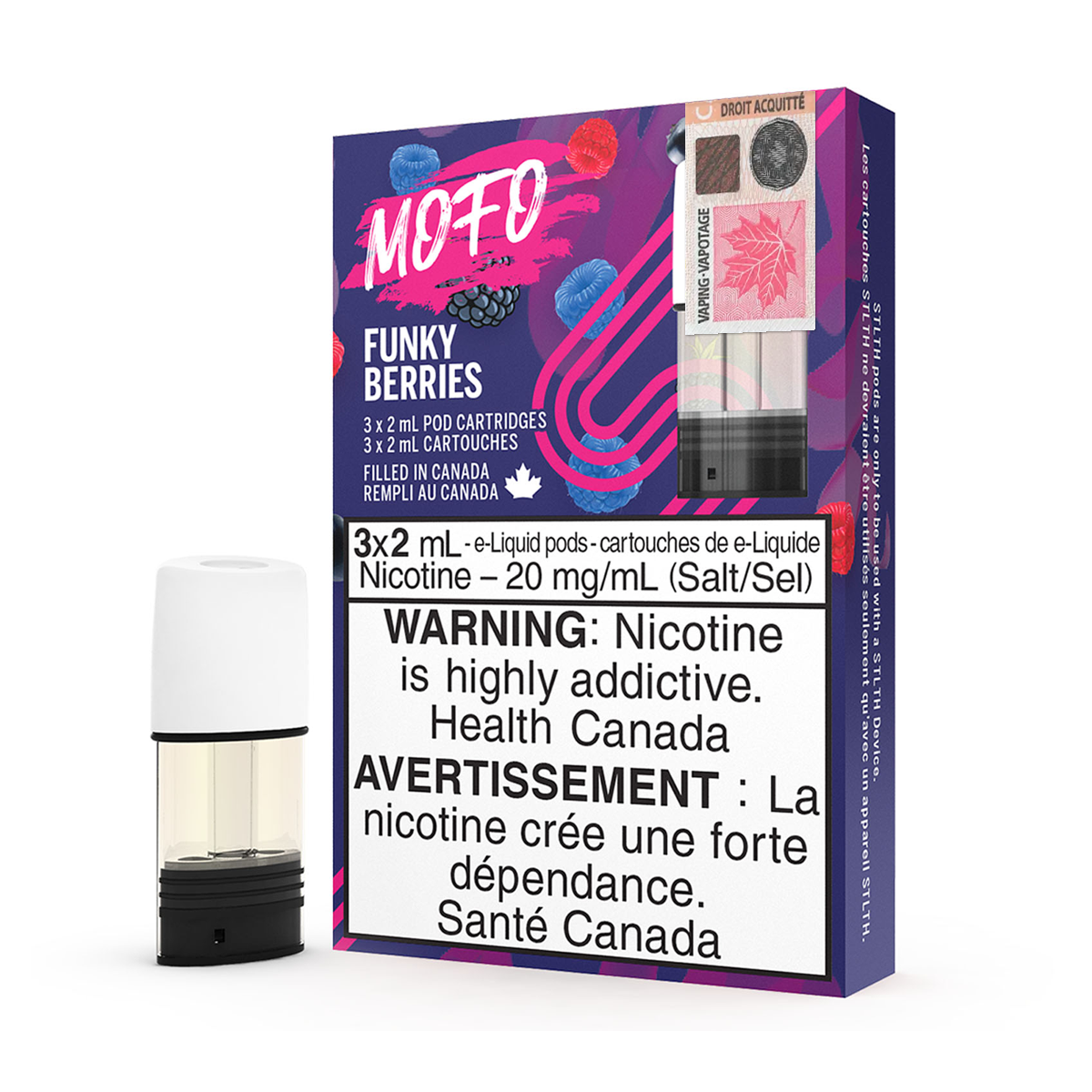 Mofo STLTH Pods - Funky Berries (3x2mL) (6603494948919)