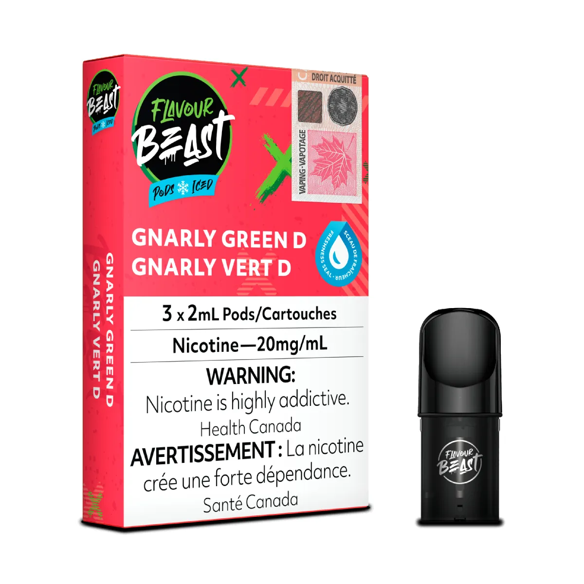 Flavour Beast Pods - Green Dew Iced (3x2mL) (6757134860343)