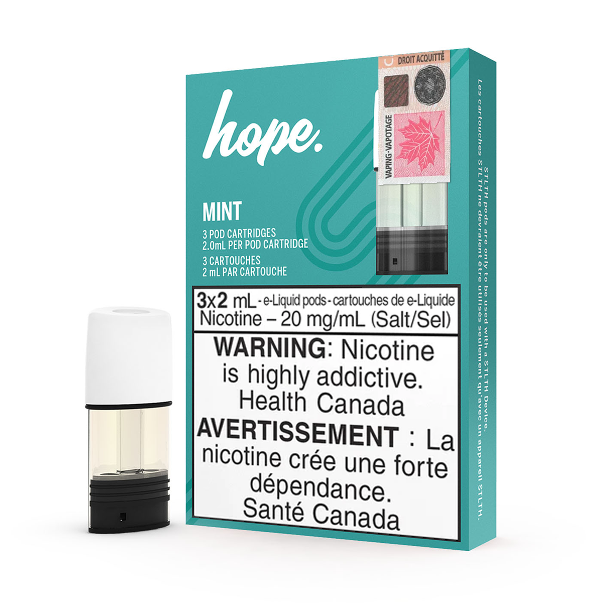Hope STLTH Pods - Mint (3x2mL) (4475197784119)