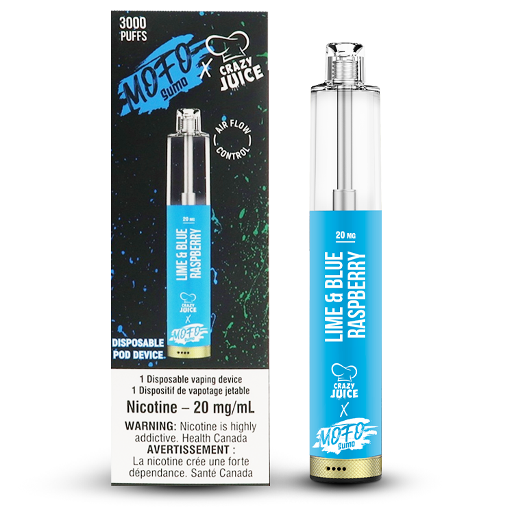 Mofo Sumo x Crazy Juice - Lime Blue Raspberry (10mL) (6691531522103)