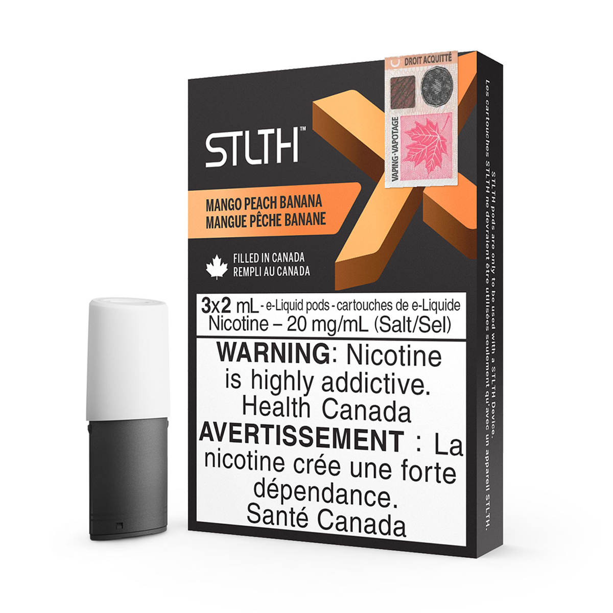 STLTH X Pods - Mango Peach Banana (3x2mL) (6767830958135)