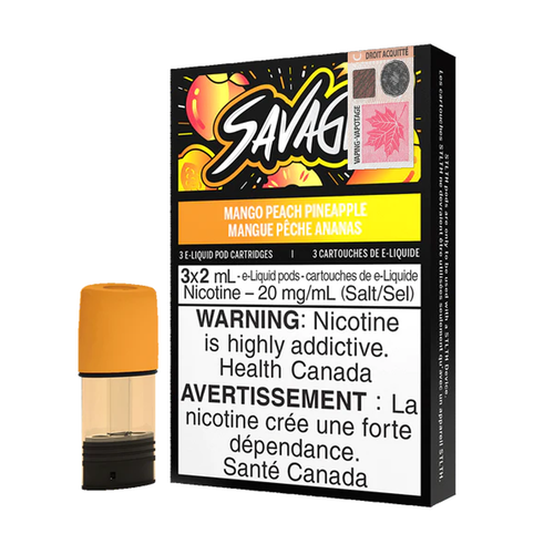 Savage STLTH Pods - Mango Peach Pineapple (3x2mL) (6556836036663)