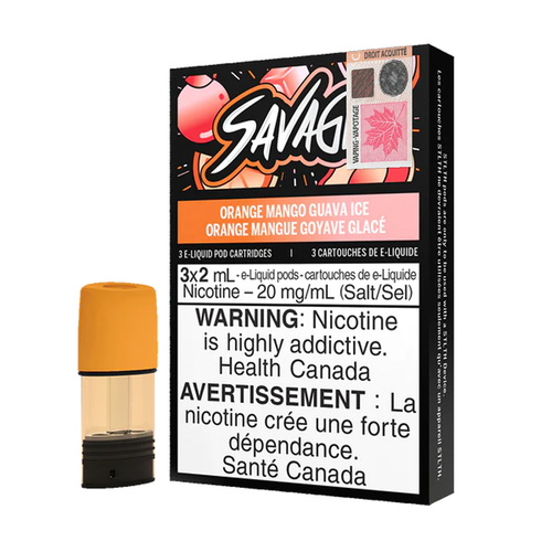Savage STLTH Pods - Orange Mango Guava (3x2mL) (6556836134967)